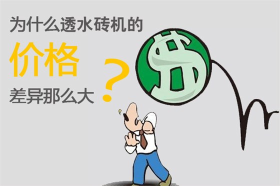 為什么透水磚機價格差異那么大