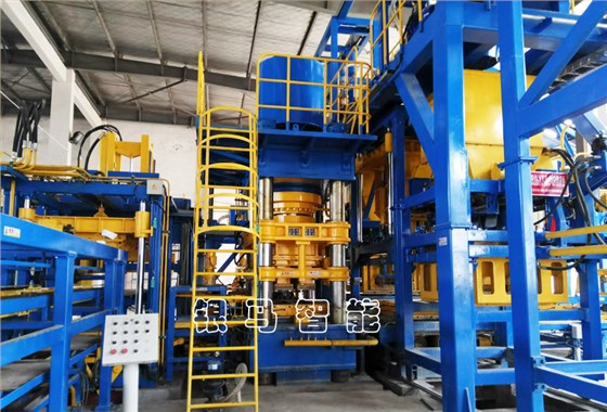 銀馬靜壓磚機生產線