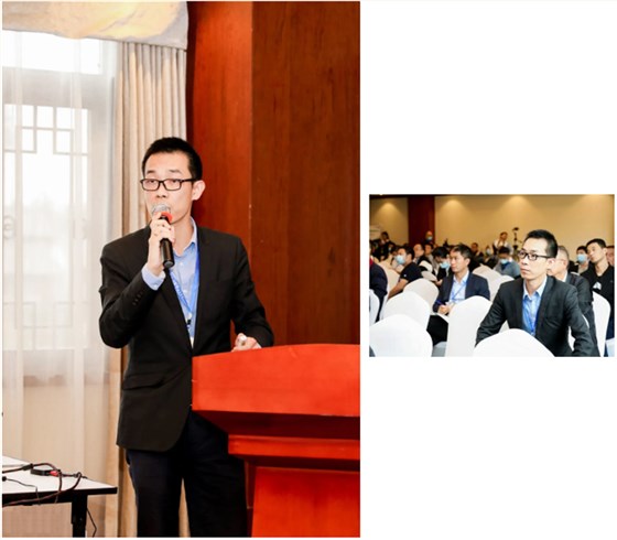  西安銀馬公司高曉初經理在大會上做了《尾礦的高效利用及全能磚/石生產線一體化解決方案》的發言