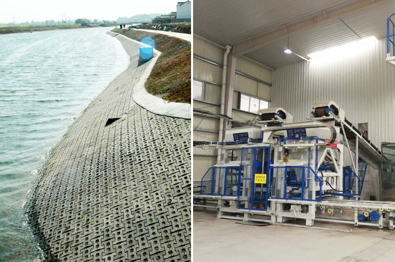 河道護坡磚機廠家分享生態護坡的重要性