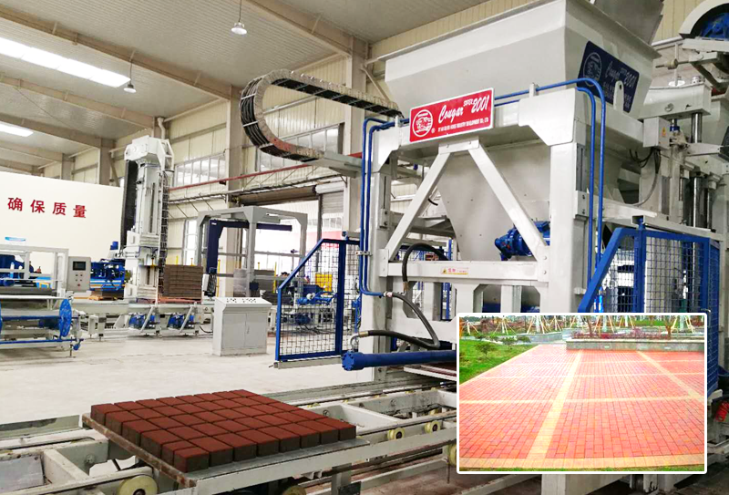 廣場磚制磚機是建材行業持續發展的有效途徑 廣場磚制磚機是建材行業持續發展的有效途徑