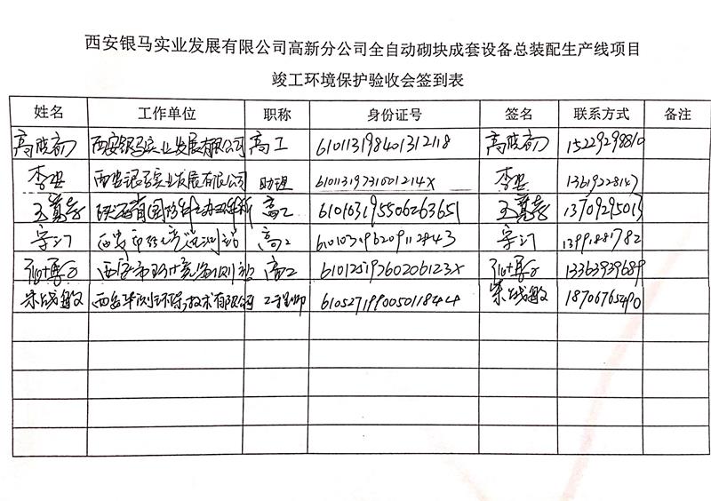 西安銀馬油漆間竣工驗收公示3 西安銀馬油漆間竣工驗收公示3