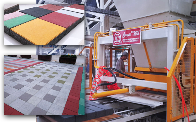 全自動透水磚生產設備市場優勢及制品特點